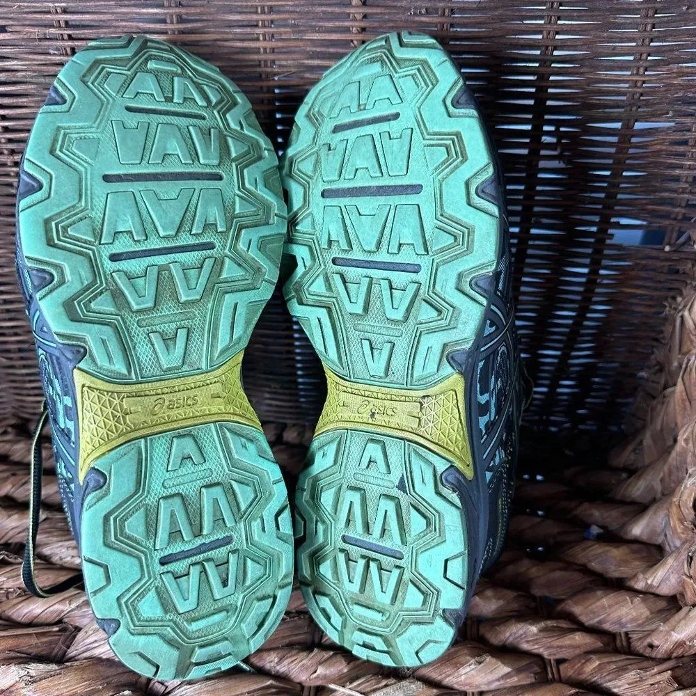 Asics Gel Venture 6 Women's Black Blue‎ Running Sneaker Shoes Size 9